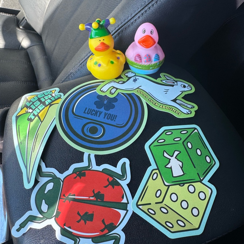 Dutch bros stickers and ducks